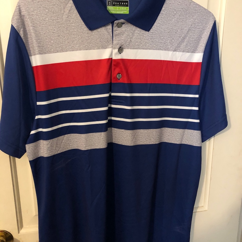 3 Men’s Golf Shirts - Med.